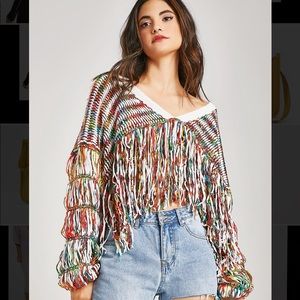 Fringe sweater